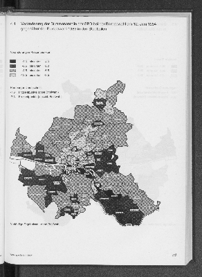 Vorschaubild von 4.4 Veränderung der Stimmenanteile der SPD bei der Europawahl am 12. Juni 1994 gegenüber der Europawahl 1989 in den Stadtteilen