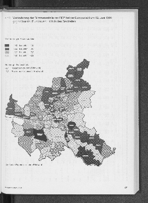 Vorschaubild von 4.12 Veränderung der Stimmenanteile der REP bei der Europawahl am 12. Juni 1994 gegenüber der Europawahl 1989 in den Stadtteilen