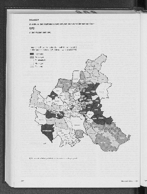 Vorschaubild von Zuordnung der Stadtteile zu Gebietstypen nach dem Stimmenanteil der SPD in den Wahlen seit 1965