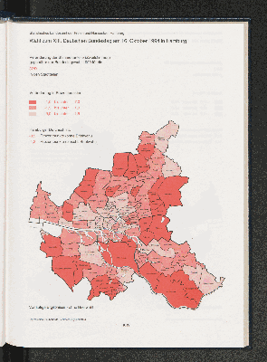 Vorschaubild von Veränderung der Stimmenanteile (Zweitstimmen) gegenüber der Bundestagswahl 1990 für die SPD in den Stadtteilen