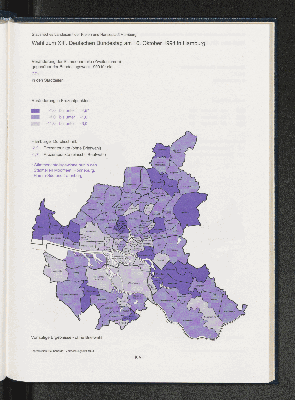 Vorschaubild von Veränderung der Stimmenanteile (Zweitstimmen) gegenüber der Bundestagswahl 1990 für die CDU in den Stadtteilen