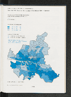 Vorschaubild von Veränderungen der Stimmenanteile (Zweitstimmen) gegenüber der Bundestagswahl 1990 für die F.D.P. in den Stadtteilen