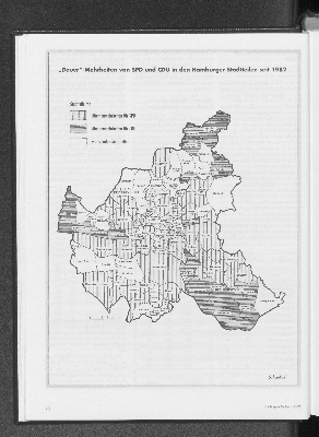 Vorschaubild von "Dauer"-Mehrheiten von SPD und CDU in den Hamburger Stadtteilen seit 1982