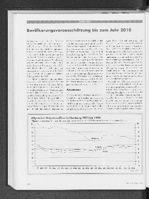 Vorschaubild von Bevölkerungsvorausschätzung bis zum Jahr 2010