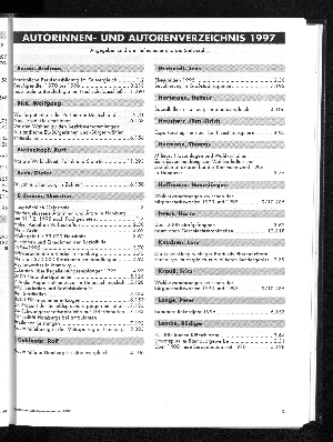 Vorschaubild von Autorinnen- und Autorenverzeichnis 1997