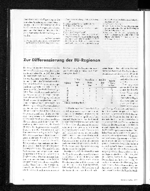 Vorschaubild von Zur Differenzierung der EU-Regionen