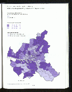 Vorschaubild von Veränderung der Stimmenanteile gegenüber der Bürgerschaftswahl 1993 für die CDU in den Stadtteilen