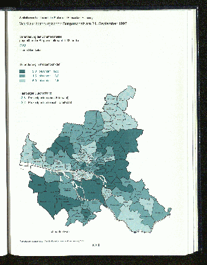 Vorschaubild von Veränderung der Stimmenanteile gegenüber der Bürgerschaftswahl 1993 für die DVU in den Stadtteilen