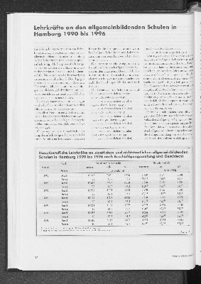 Vorschaubild von Lehrkräfte an den allgemeinbildenden Schulen in Hamburg 1990 bis 1996