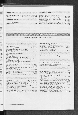 Vorschaubild von Stichwortverzeichnis 1999