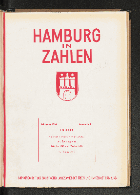 Vorschaubild von 1963,1: Hamburger Grundeigentumswechsel und Baulandpreise 1903 bis 1937 und 1955 bis 1962