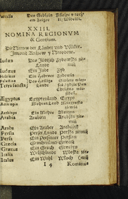 Vorschaubild von XXIII. Nomina Regionvm & Gentium.