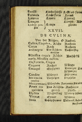 Vorschaubild von XXVII. De Cvlina.