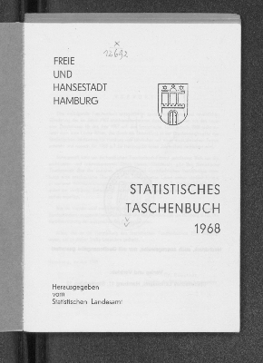 Vorschaubild von [Statistisches Taschenbuch // Freie und Hansestadt Hamburg]