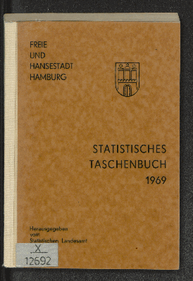 Vorschaubild von [Statistisches Taschenbuch // Freie und Hansestadt Hamburg]