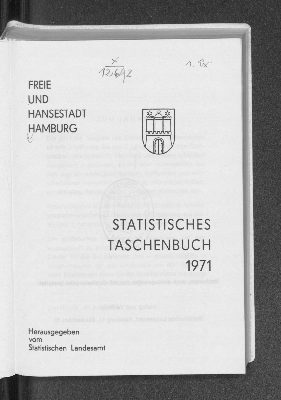 Vorschaubild von [Statistisches Taschenbuch // Freie und Hansestadt Hamburg]