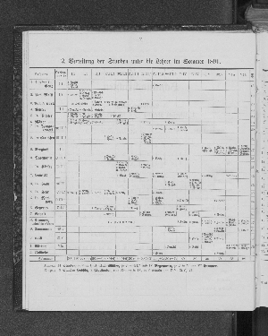 Vorschaubild von 2. Verteilung der Stunden unter die Lehrer im Sommer 1891.