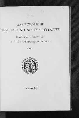 Vorschaubild von [Hamburgische Geschichts- und Heimatblätter]