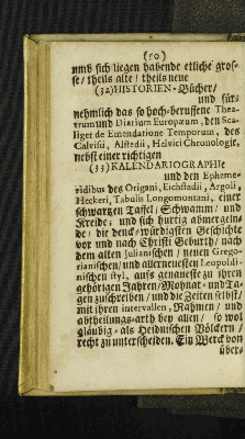 Vorschaubild von (33) Kalendariographie [u. a.]