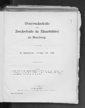 Vorschaubild von [Jahresbericht // Oberrealschule und Realschule in Eimsbüttel zu Hamburg]