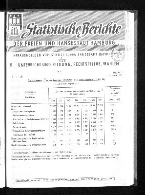Vorschaubild von [Statistische Berichte der Freien und Hansestadt Hamburg / B]