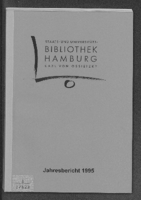 Vorschaubild von [Jahresbericht // Staats- u. Universitätsbibliothek Hamburg Carl von Ossietzky]