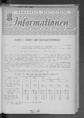 Vorschaubild von 1. Kriegsopferversorgung im 1. Halbjahr 1954
2. Angestellten- und Invalidenversicherungen im 1. Halbjahr 1954