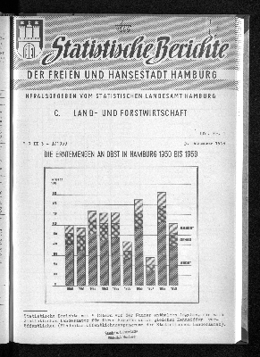 Vorschaubild von [Statistische Berichte der Freien und Hansestadt Hamburg / C]