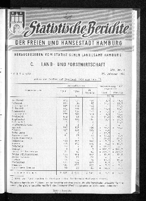 Vorschaubild von [Statistische Berichte der Freien und Hansestadt Hamburg / C]