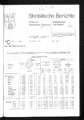 Vorschaubild von [Statistische Berichte der Freien und Hansestadt Hamburg / C]