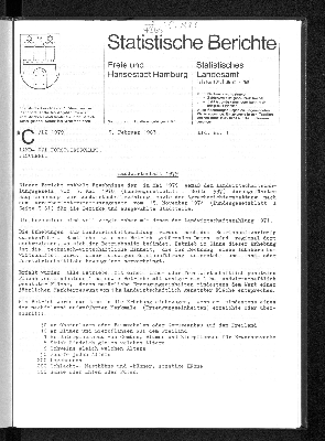 Vorschaubild von [Statistische Berichte der Freien und Hansestadt Hamburg / C]