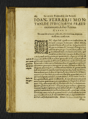 Vorschaubild von Ioan. Ferrarii Montani, De Ivdiciorvm Praeexercitamentis, Liber Tertius.