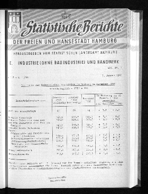 Vorschaubild von [Statistische Berichte der Freien und Hansestadt Hamburg / E]