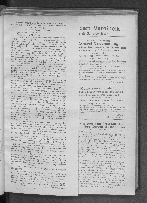 Vorschaubild von Ausserordentliche General Versammlung des ärztlichen Bezirks-Vereins "vor dem Dammthor" am 12. Nov. 1900 im Harvestehuder Clubhaus.