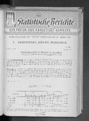 Vorschaubild von [Statistische Berichte der Freien und Hansestadt Hamburg / F]