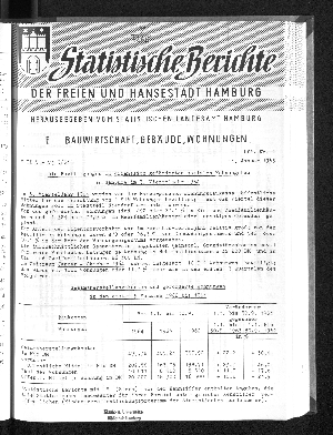 Vorschaubild von [Statistische Berichte der Freien und Hansestadt Hamburg / F]