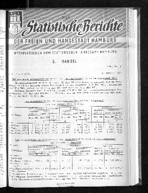 Vorschaubild von [Statistische Berichte der Freien und Hansestadt Hamburg / G]