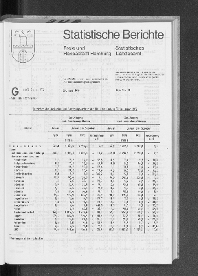 Vorschaubild von [[Statistische Berichte der Freien und Hansestadt Hamburg / G]]