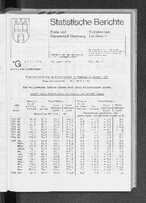 Vorschaubild von [[Statistische Berichte der Freien und Hansestadt Hamburg / G]]