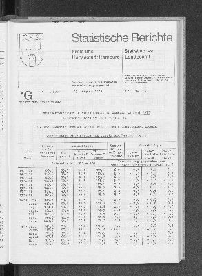 Vorschaubild von [[Statistische Berichte der Freien und Hansestadt Hamburg / G]]