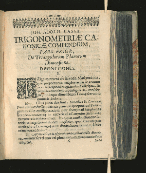 Vorschaubild von Trigonometriae Canonicae Compendium. Pars Prior, ...