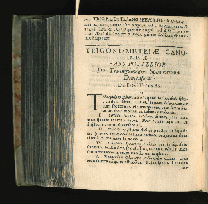 Vorschaubild von Trigonometriae Canonicae Pars Posterior.