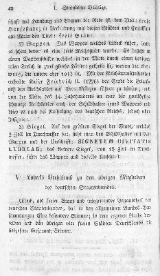 Vorschaubild von V. Lübecks Verhältnis zu den übrigen Mitgliedern des deutschen Staatenbundes.