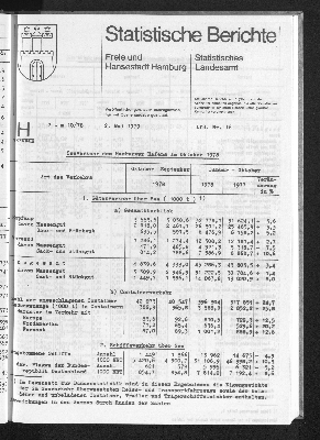 Vorschaubild von [[Statistische Berichte der Freien und Hansestadt Hamburg / H]]