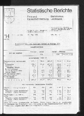 Vorschaubild von [[Statistische Berichte der Freien und Hansestadt Hamburg / H]]