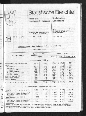 Vorschaubild von [[Statistische Berichte der Freien und Hansestadt Hamburg / H]]