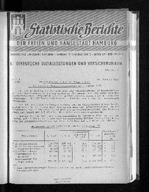 Vorschaubild von Mitglieder und arbeitsunfähige Kranke in der sozialen Krankenversicherung am 1. Januar 1958