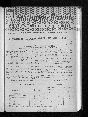 Vorschaubild von Mitglieder und arbeitsunfähige Kranke in der sozialen Krankenversicherung am 1. Juni 1958