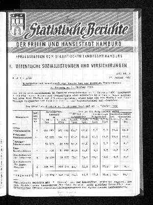 Vorschaubild von [Statistische Berichte der Freien und Hansestadt Hamburg / K]