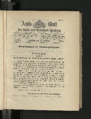 Vorschaubild von [[Amtsblatt der Freien und Hansestadt Hamburg]]